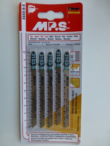 Set decoupeerzaagbladen 3103-S-5 (hout)