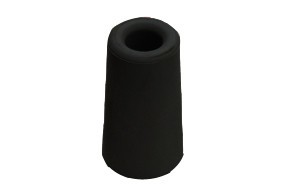 Deurbuffer DX 40x73mm rubber zwart                                       