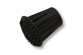 Zwarte rubberen dop voor deurvastzetters met veer DVZ S serie                                 
