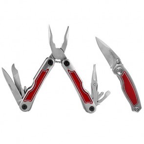 Multi Tool en mes set 2 delig RVS