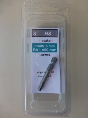 HS Lange inbus bit 5mm 50mm lang