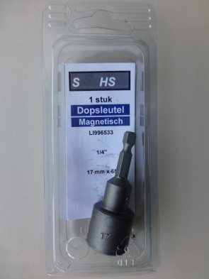 HS Magnetische Dopsleutel M17 X 65 1/4 